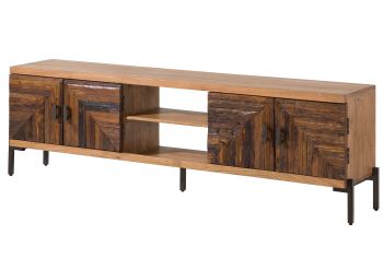 TV-Board Altholz 200x40x63 natur lackiert LYON #120