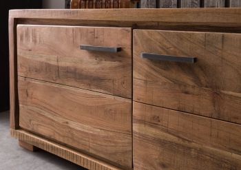 TV-Board Akazie 235x40x47 natur lackiert BARK #116