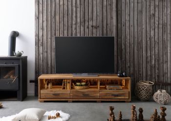 TV-Board Akazie 175x40x47 BARK - Verschiedene Farben