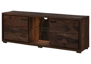 TV-Board Akazie 175x40x63 dunkelbraun lackiert BARK #211