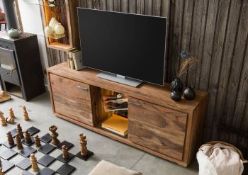 TV-Board Akazie 175x40x63 natur lackiert BARK #111