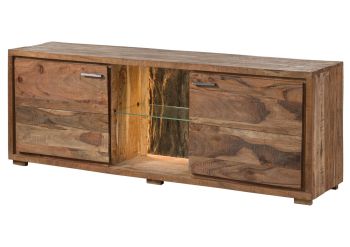TV-Board Akazie 175x40x63 natur lackiert BARK #111