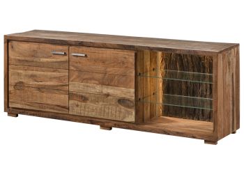 TV-Board Akazie 175x40x63 natur lackiert BARK #112
