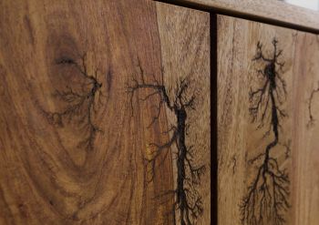 TV-Board Sheesham 205x45x60 natur unbehandelt LICHTENBERG #118
