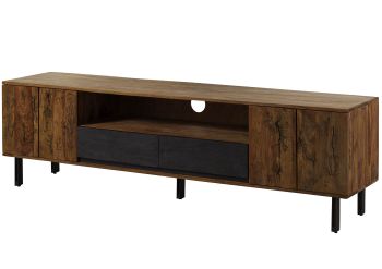 TV-Board Sheesham 205x45x60 natur unbehandelt LICHTENBERG #118