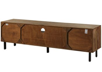 TV-Board Sheesham 205x45x60 natur unbehandelt LICHTENBERG #118