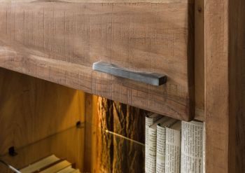 Vitrine Akazie 58x40x180 natur lackiert BARK #102