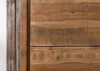 Vitrine Akazie 58x40x180 natur lackiert BARK #102