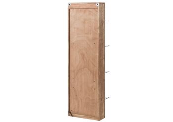 Hängevitrine Akazie 45x30x145 natur lackiert BARK #104