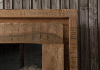 Vitrine Akazie 98x40x180 natur lackiert BARK #108