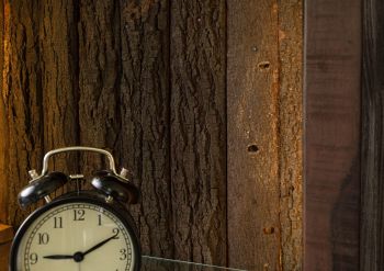 Wandregal Akazie 45x30x145 dunkelbraun lackiert BARK #204