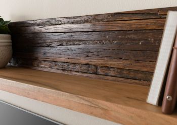 Wandregal Altholz 118x20x25 natur lackiert LYON #140