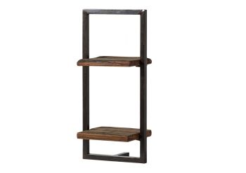 Wandregal Altholz 35x25x75 braun lackiert SEVILLA #09