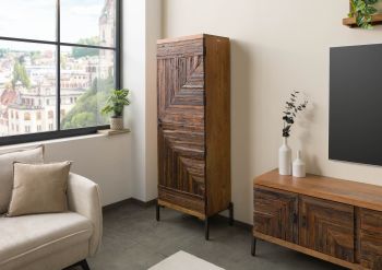 Schrank Altholz 60x40x180 natur lackiert LYON #171