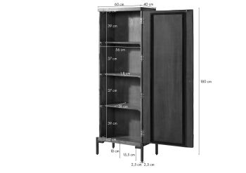 Schrank Altholz 60x40x180 natur lackiert LYON #171