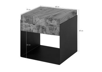 Couchtisch Eiche 40x35x40 natur geölt LOUNGE COLLECTION #05