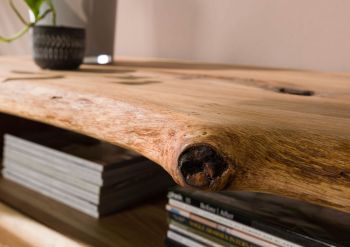 Highboard Wildeiche 131x45x147 natur geölt PURE OAK #703