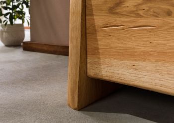 Highboard Wildeiche 131x45x147 natur geölt PURE OAK #703
