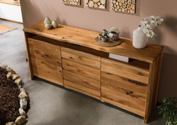Sideboard Wildeiche 210x45x96 natur geölt PURE OAK #701