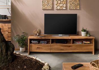 TV-Board Wildeiche 191x45x50 natur geölt PURE OAK #109