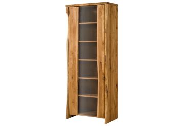 Vitrine Wildeiche 81x45x204 natur geölt PURE OAK #107