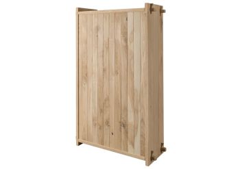 Kleiderschrank Eiche 120x45x190 natur geölt OAK HEART #21