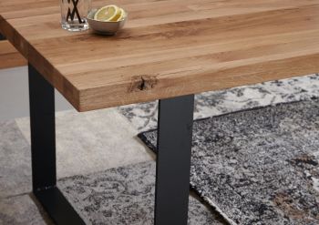 Esstisch Wild-/Zerreiche 180x90x76 natur geölt MONTREUX #114