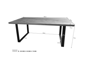 Esstisch Wild-/Zerreiche 160x90x76 Tabacco brown geölt MONTREUX #313