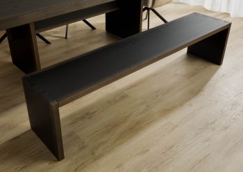 Bank Eiche 193x40x45 dunkelbraun lackiert BEAMS #85