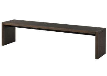 Bank Eiche 193x40x45 dunkelbraun lackiert BEAMS #85