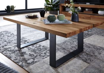 Couchtisch Wild-/Zerreiche 90x90x45 natur geölt MONTREUX #117