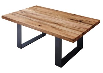 Couchtisch Wild-/Zerreiche 90x90x45 natur geölt MONTREUX #117