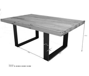 Couchtisch Wild-/Zerreiche 90x90x45 natur geölt MONTREUX #117