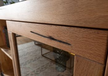Highboard Wild-/Zerreiche 160x45x140 natur geölt MONTREUX #042