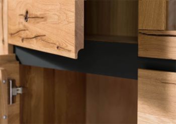 Highboard Wildeiche 103x40x148 natur geölt VILLANDERS #105
