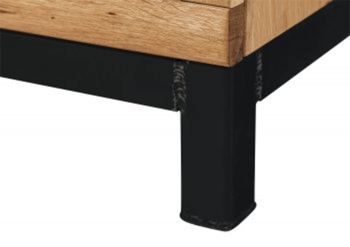 Highboard Wildeiche 103x40x148 natur geölt VILLANDERS #105