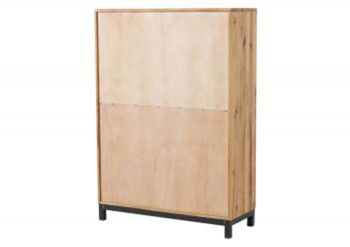Highboard Wildeiche 103x40x148 natur geölt VILLANDERS #105