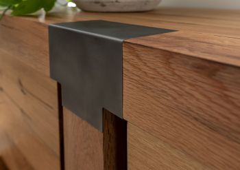 Highboard Wildeiche / Zerreiche 160x45x142 natur NEW AMSTERDAM #07