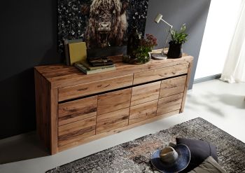 Sideboard Wild-/Zerreiche 202x45x85 natur geölt MONTREUX #111
