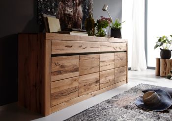 Sideboard Wild-/Zerreiche 202x45x85 natur geölt MONTREUX #111