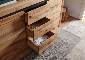 Sideboard Wild-/Zerreiche 155x45x85 natur geölt MONTREUX #127