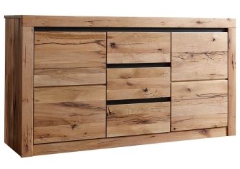 Sideboard Wild-/Zerreiche 155x45x85 natur geölt MONTREUX #127