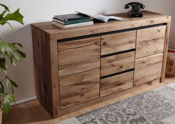 Sideboard Wild-/Zerreiche 155x45x85 tabacco brown geölt MONTREUX #327