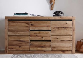 Sideboard Wild-/Zerreiche 155x45x85 tabacco brown geölt MONTREUX #327