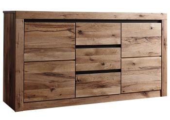 Sideboard Wild-/Zerreiche 155x45x85 tabacco brown geölt MONTREUX #327