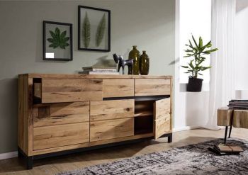 Sideboard Wildeiche 175x45x85 natur geölt VILLANDERS #108