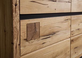 Sideboard Wildeiche 175x45x85 natur geölt VILLANDERS #108