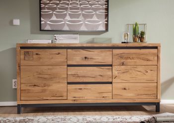 Sideboard Wildeiche 175x45x85 natur geölt VILLANDERS #109