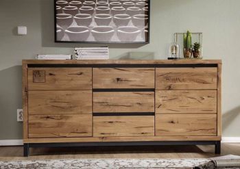 Sideboard Wildeiche 175x45x85 natur geölt VILLANDERS #109