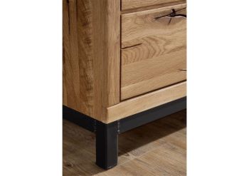 Sideboard Wildeiche 175x45x85 natur geölt VILLANDERS #109